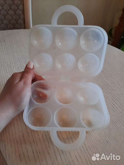 Пластиковый контейнер для яиц на 6шт