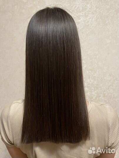 Кератиновое выпрямление волос