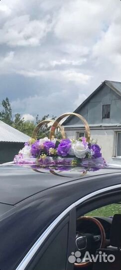 Свадебные украшения на машину