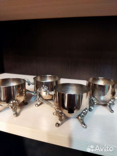 Кофейный сервиз мельхиоровый времён СССР