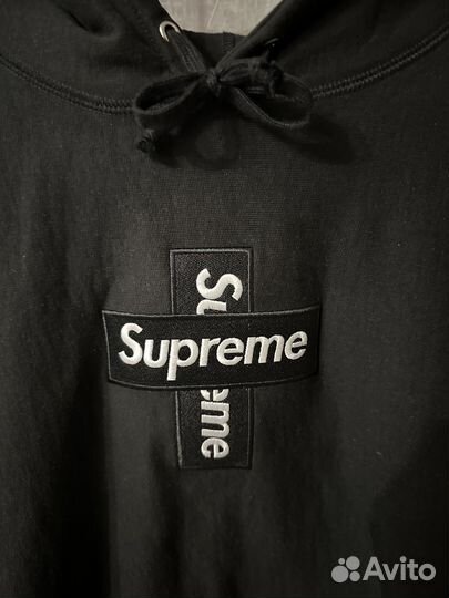 Supreme cross box logo худи
