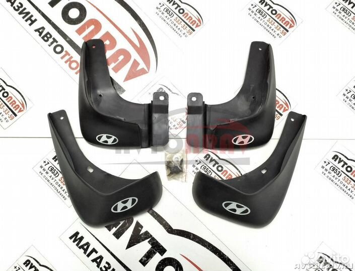 Брызговики для Hyundai Elantra 3 (XD) седан (Рест