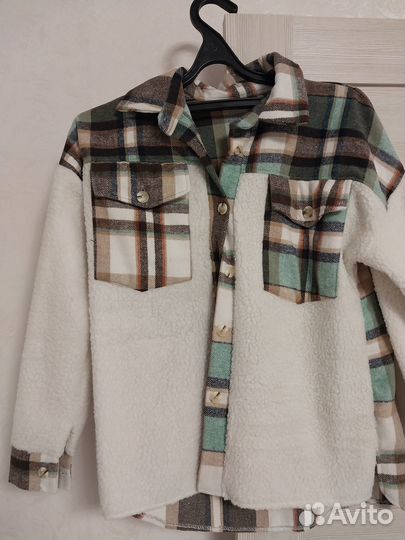 Теплая рубашка женская 50 52