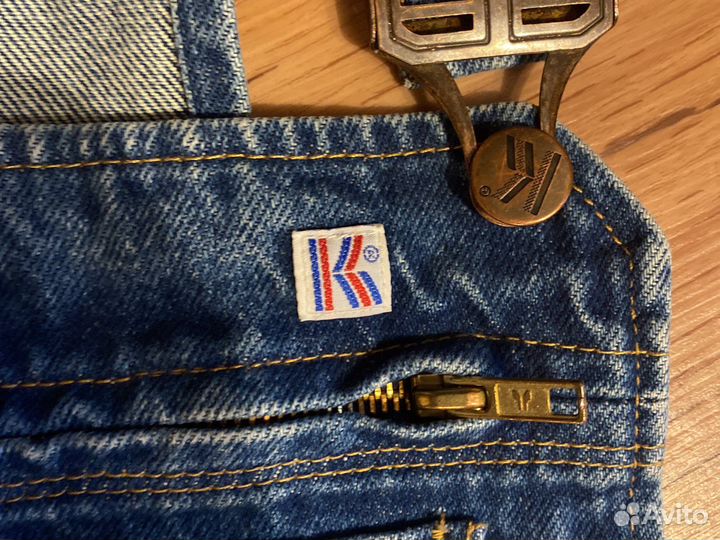 Джинсовый комбинезон мужской