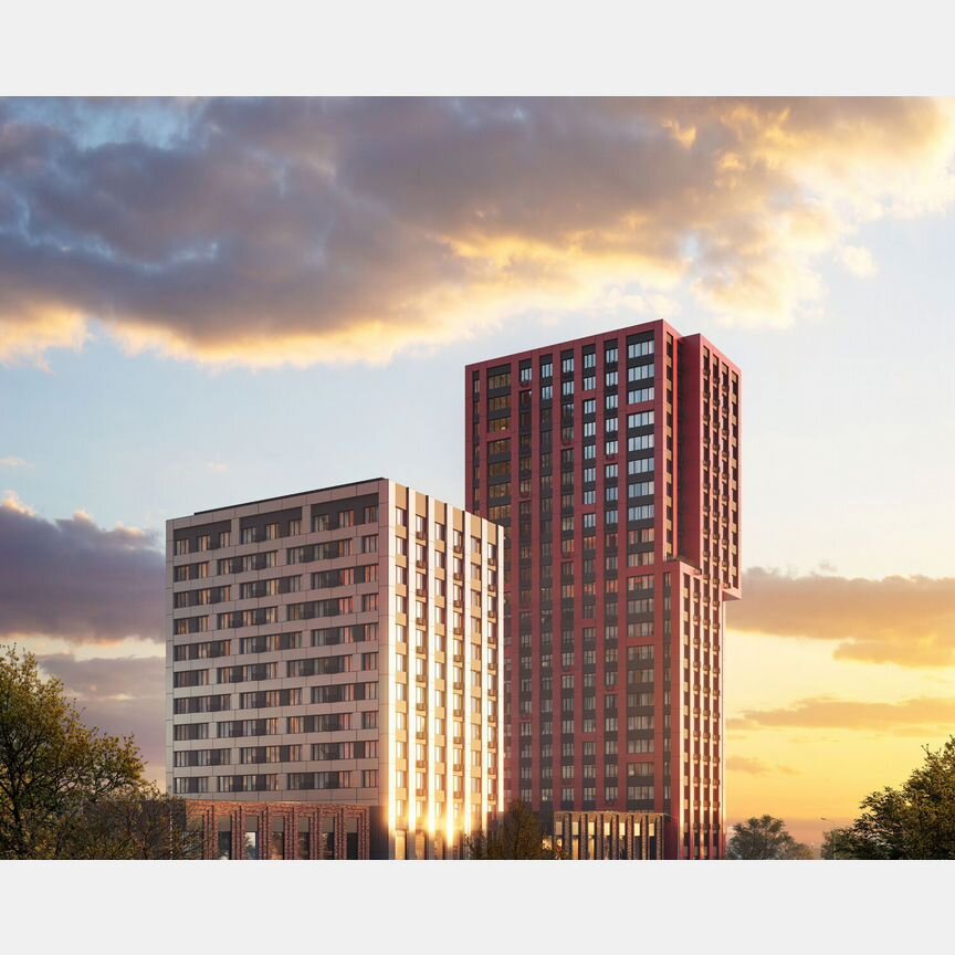 3-к. апартаменты, 56,4 м², 4/23 эт.