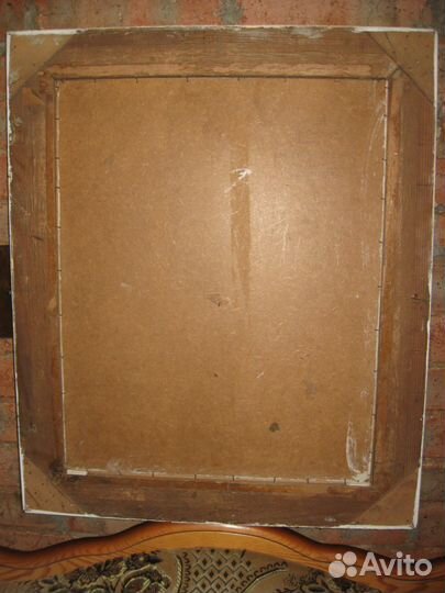 Церковь на озере Ainsr масло картон 1958г Германия