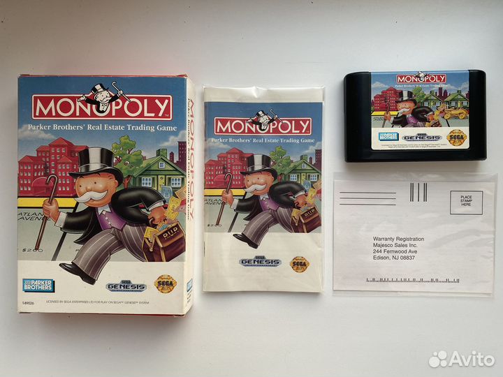 Видеоигра для Genesis - Monopoly (оригинал)