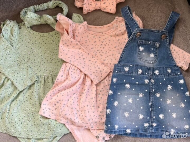 Платья пакетом 74-80