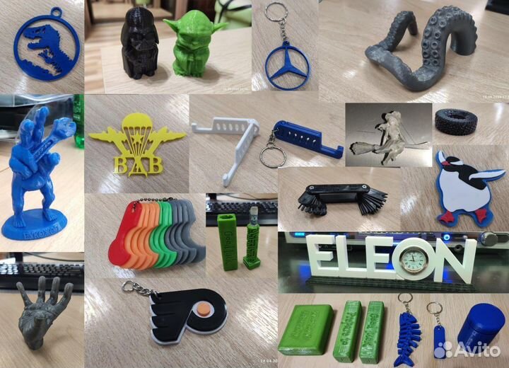 Детали по образцу, 3D печать, лазерная гравировка