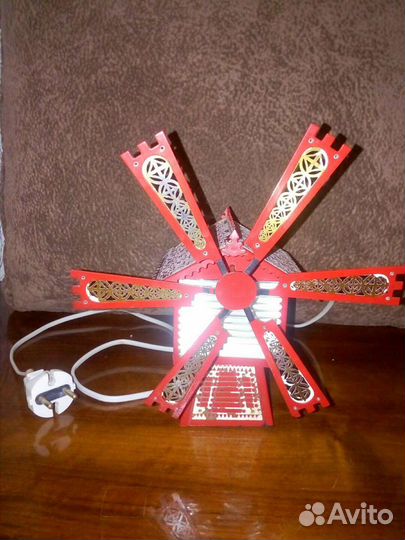 Настольный светильник мельница СССР