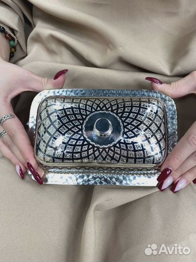 Масленка из серебра