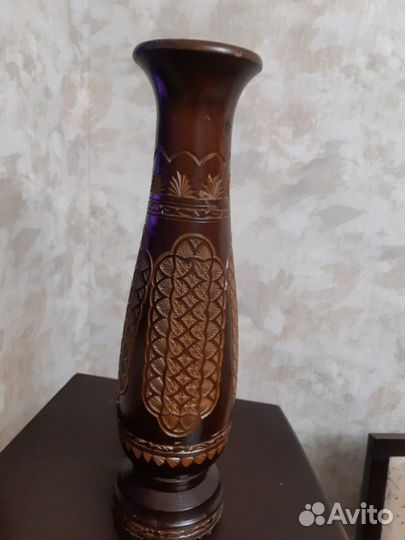 Ваза деревянна ручная работа