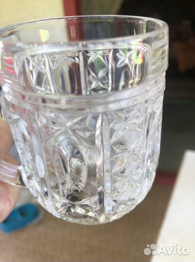 Кружка хрустальная