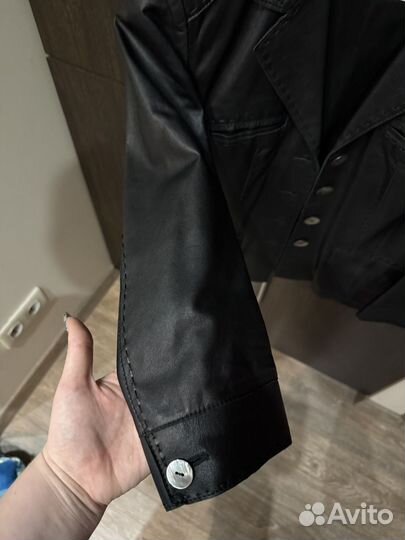 Кожаный жакет Alexander McQueen