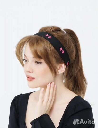 Повязка на голову женская в стиле Барби