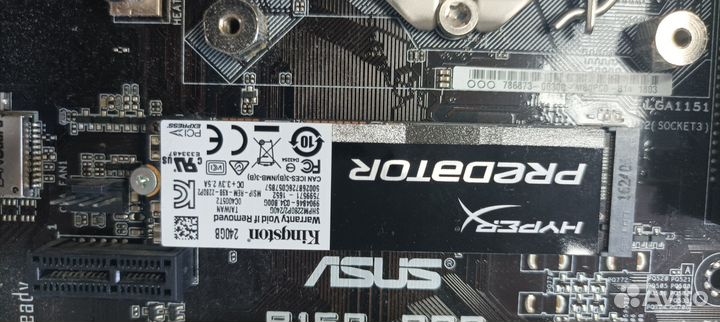 Asus B150-PRO, I5-6600K, RAM16, SSD 256, GTX 1060