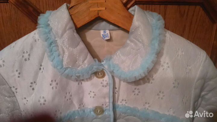 Новый винтажный стеганый халат гдр