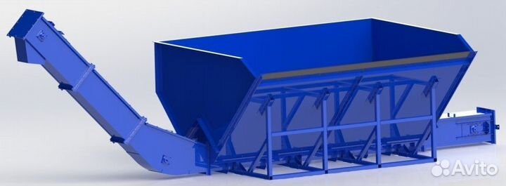 Силос, бункер завальный, накопительный