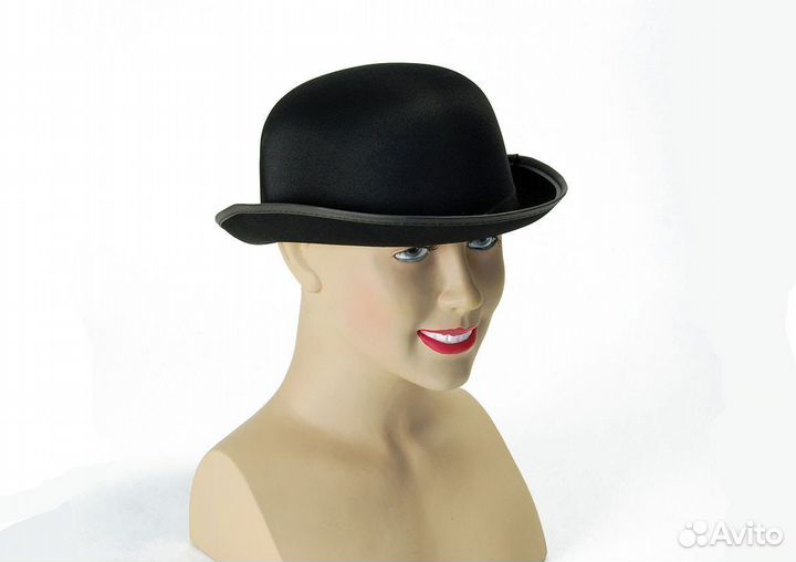 Котелок чёрный с сатиновой отделкой