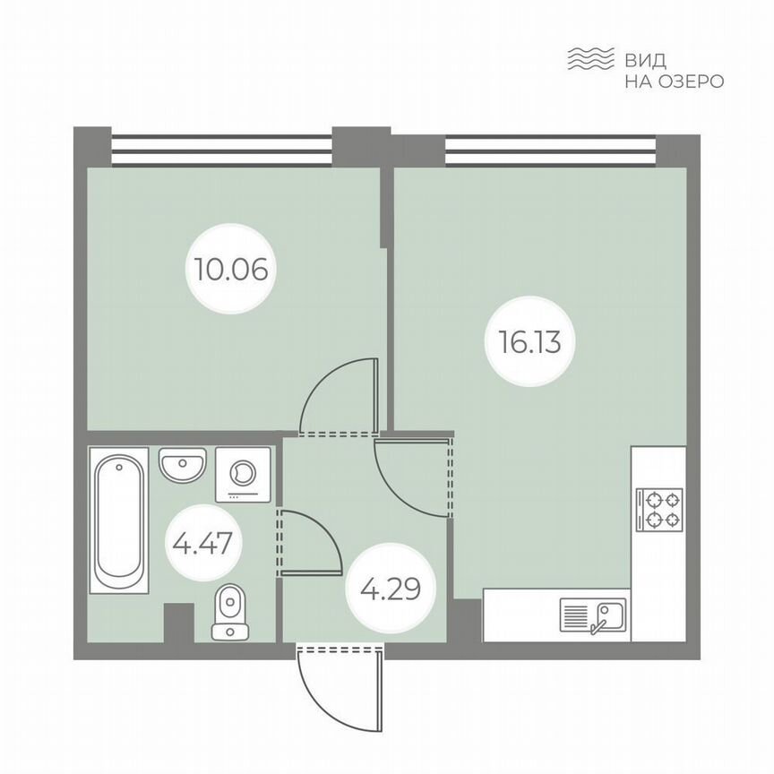 1-к. квартира, 35 м², 1/7 эт.