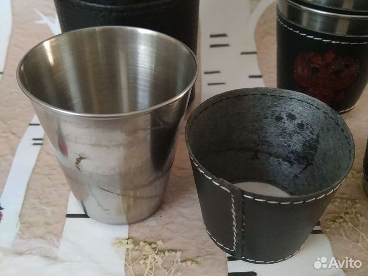 Набор рюмок из нержавейки для похода