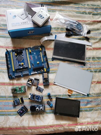 Плата разработки STM32H743I-C + программатор stlin