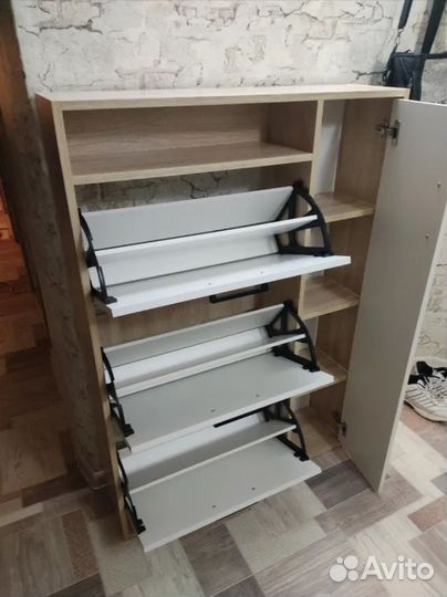 Обувница закрытая белая