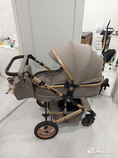 Коляска luxmom 3 в 1 бу