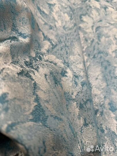 Комлект штор жаккард «Темно-бирюзовый вензель»