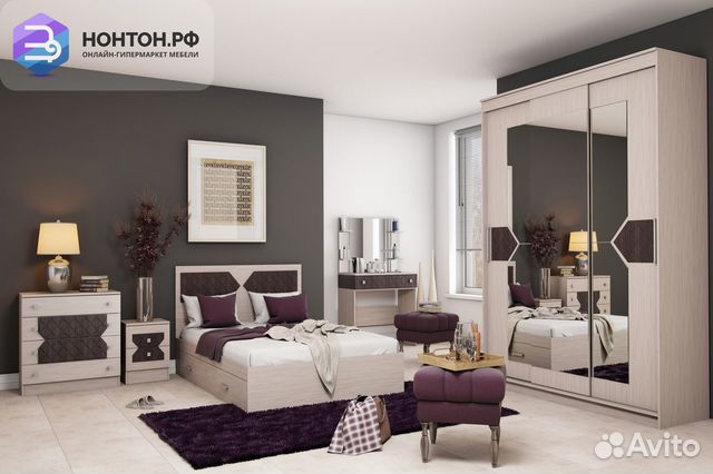 Спальня Николь ясень шимо светлый / лиственница те