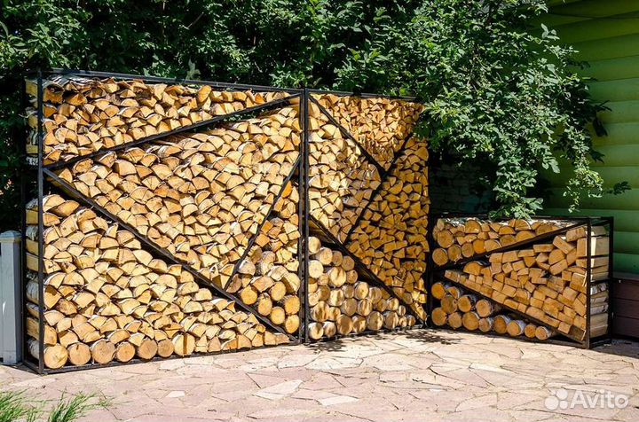 Дровница дровник уличный из металла