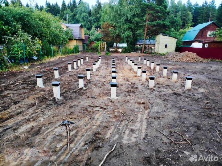 Монтаж жб свай