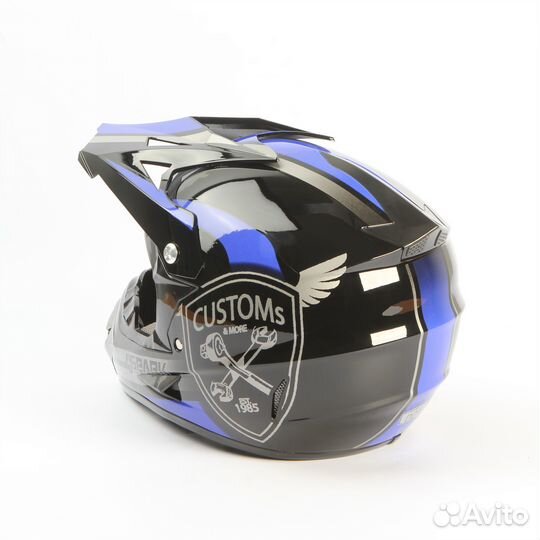 Шлем WLT125 (Black/Blue Custom, XS (53-54)