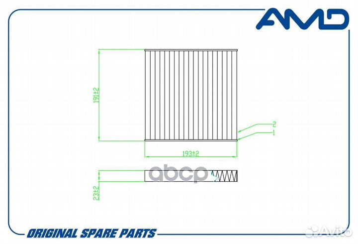 Фильтр салонный GAC (GS5) (GS8) (CA)