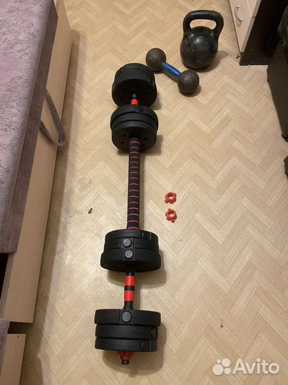Гантели + штанга разборные 20кг, 25кг, 30кг, 39кг