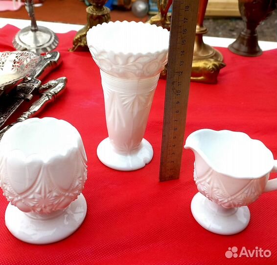 Винтажное молочное стекло, Европа