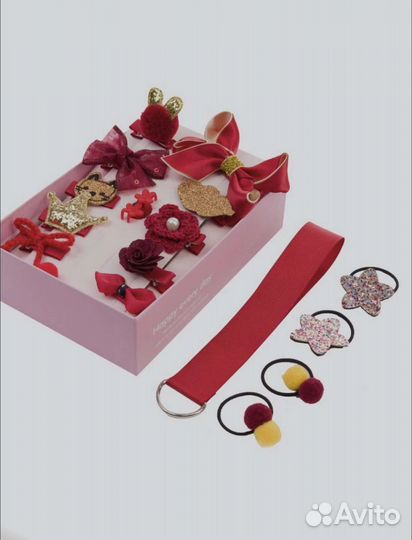 Набор аксессуаров для волос. Резинка, заколка