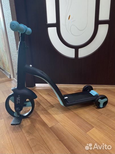 Детский самокат, трехколесный велосипед