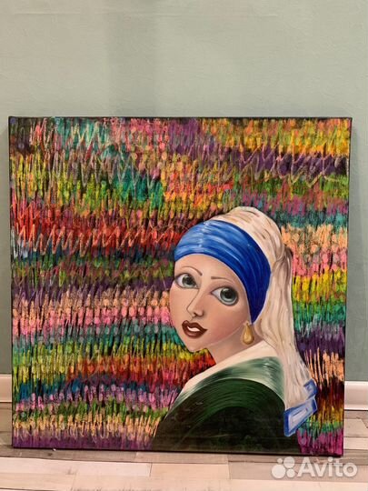 Картина маслом девушка
