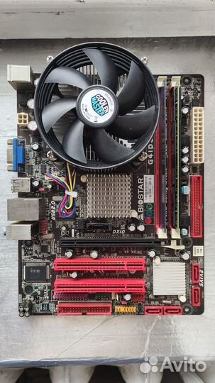 Материнская плата с процессором и памятью