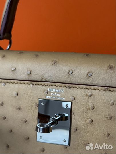 Сумка Hermes Kelly страус