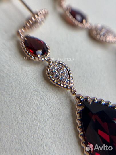 Серьги boucheron boheme розовое золото 750