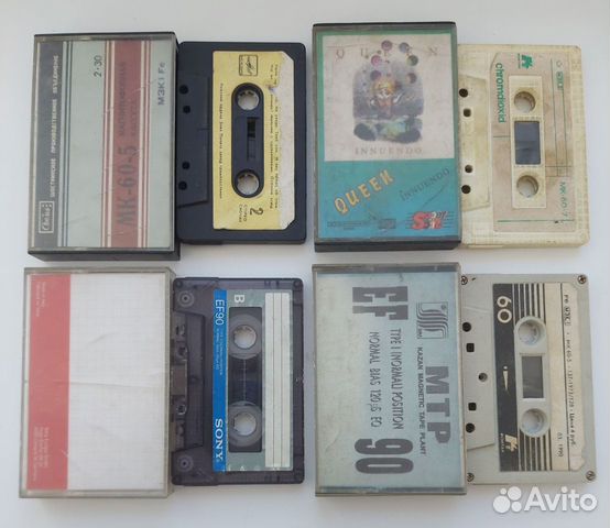 Аудиокассеты СССР Sony, Konica, MK 60-7 и т. д