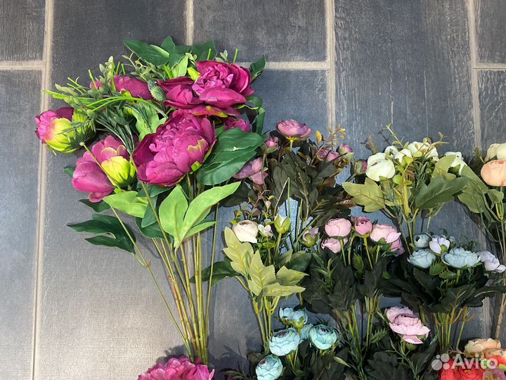 Искусственные цветы для декора