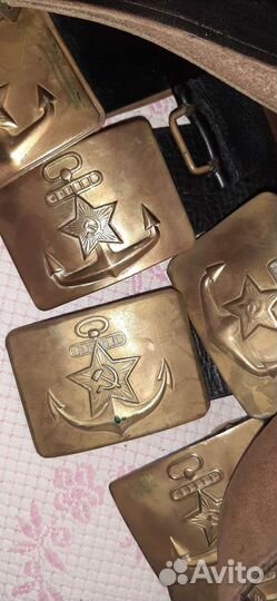 Ремень вмф ссср,кожа