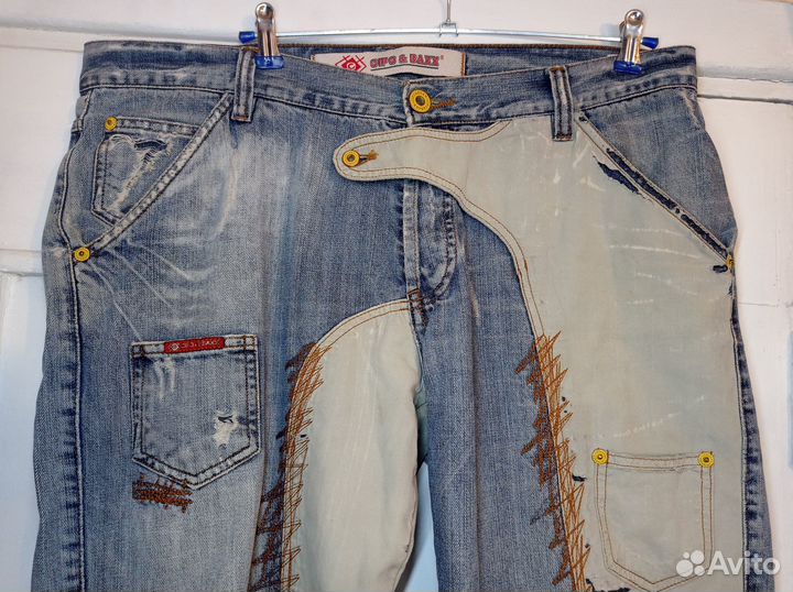 Штаны в ковбойском стиле Cipo & Baxx W:38, L:34