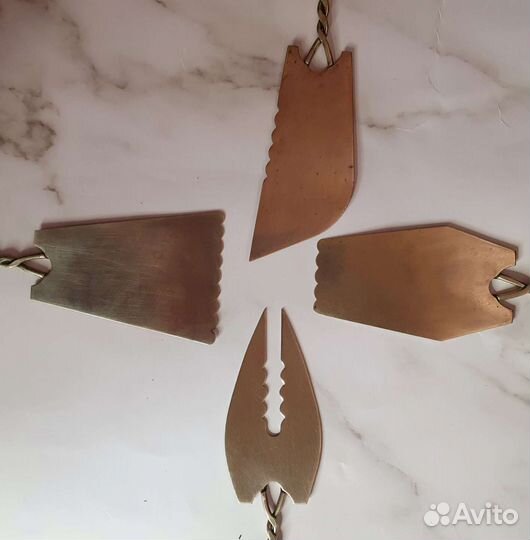 Набор конд. Лопаточек + вазочка, мель. Винтаж СССР