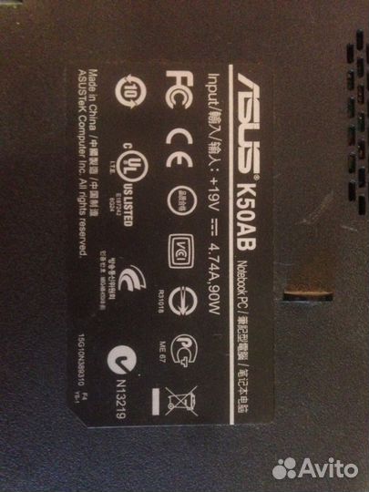 Asus K50AB корпус