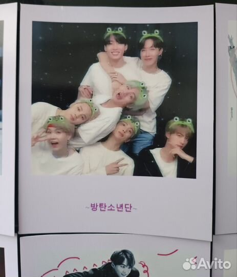 BTS Набор фото в стиле полароид(8шт.)
