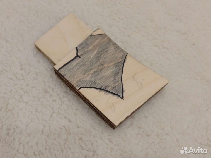 Деревянный автомат игрушечный